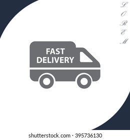 fast delivery icon. Vector illustration.