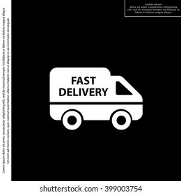 fast delivery icon . Vector illustration.