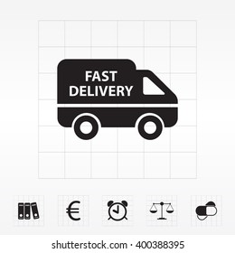 fast delivery icon . Vector illustration.