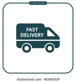 fast delivery icon . Vector illustration.