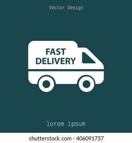 fast delivery icon . Vector illustration.