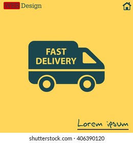 fast delivery icon . Vector illustration.
