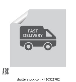 fast delivery icon . Vector illustration.