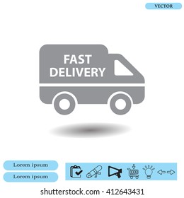 fast delivery icon . Vector illustration.