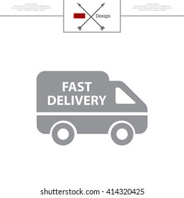 fast delivery icon . Vector illustration.