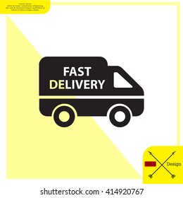 fast delivery icon . Vector illustration.
