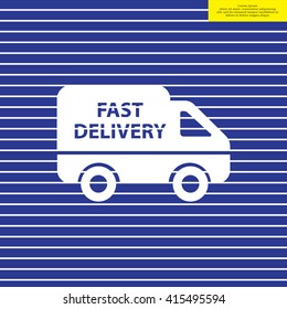 fast delivery icon . Vector illustration.