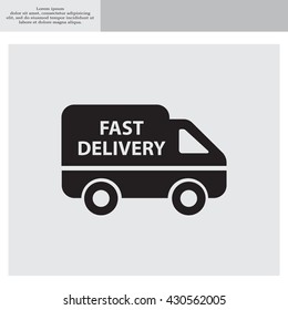 fast delivery icon . Vector illustration.