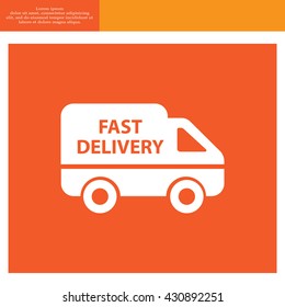 fast delivery icon . Vector illustration.
