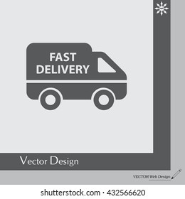 fast delivery icon . Vector illustration.