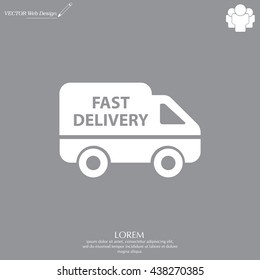 fast delivery icon . Vector illustration.