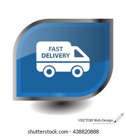 fast delivery icon . Vector illustration.