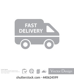 fast delivery icon . Vector illustration.