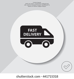 fast delivery icon . Vector illustration.