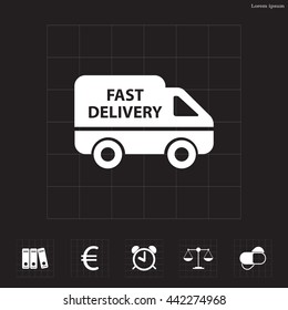 fast delivery icon . Vector illustration.