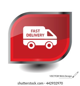 fast delivery icon . Vector illustration.