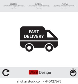 fast delivery icon . Vector illustration.