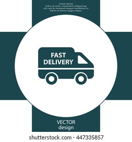 fast delivery icon . Vector illustration.