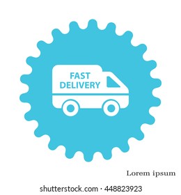 fast delivery icon . Vector illustration.