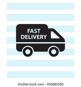 fast delivery icon . Vector illustration.