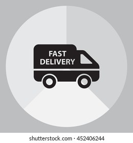 fast delivery icon . Vector illustration.