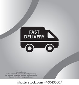 fast delivery icon . Vector illustration.