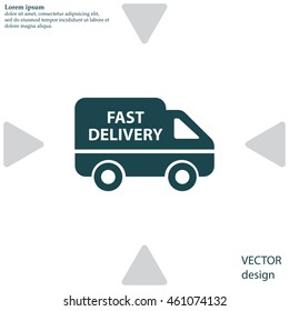 fast delivery icon . Vector illustration.