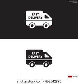 fast delivery icon . Vector illustration.