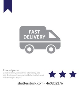 fast delivery icon . Vector illustration.