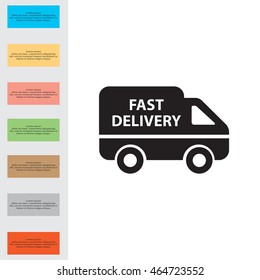 fast delivery icon . Vector illustration.