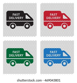 fast delivery icon . Vector illustration.