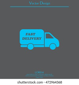 fast delivery icon . Vector illustration.