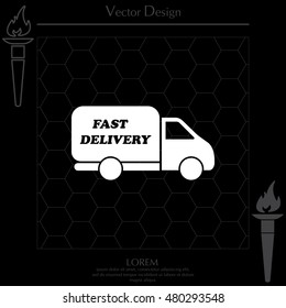 fast delivery icon . Vector illustration.