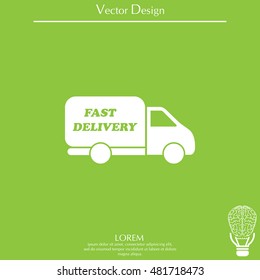 fast delivery icon . Vector illustration.