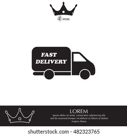 fast delivery icon . Vector illustration.