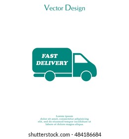 fast delivery icon . Vector illustration.