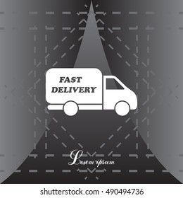 fast delivery icon . Vector illustration.