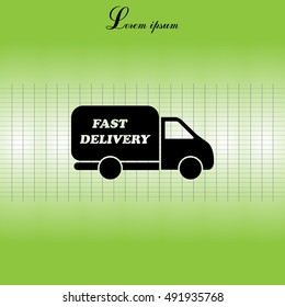 fast delivery icon . Vector illustration.