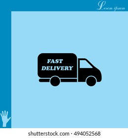 fast delivery icon . Vector illustration.