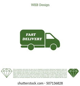 fast delivery icon . Vector illustration.