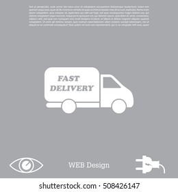 fast delivery icon . Vector illustration.