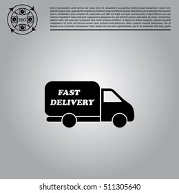 fast delivery icon . Vector illustration.