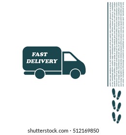 fast delivery icon . Vector illustration.