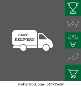fast delivery icon . Vector illustration.