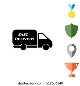 fast delivery icon . Vector illustration.