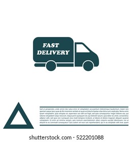 fast delivery icon . Vector illustration.