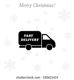fast delivery icon . Vector illustration.