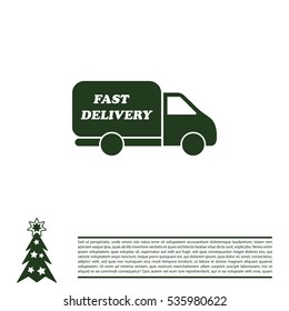 fast delivery icon . Vector illustration.