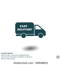 fast delivery icon . Vector illustration.