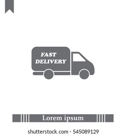 fast delivery icon . Vector illustration.